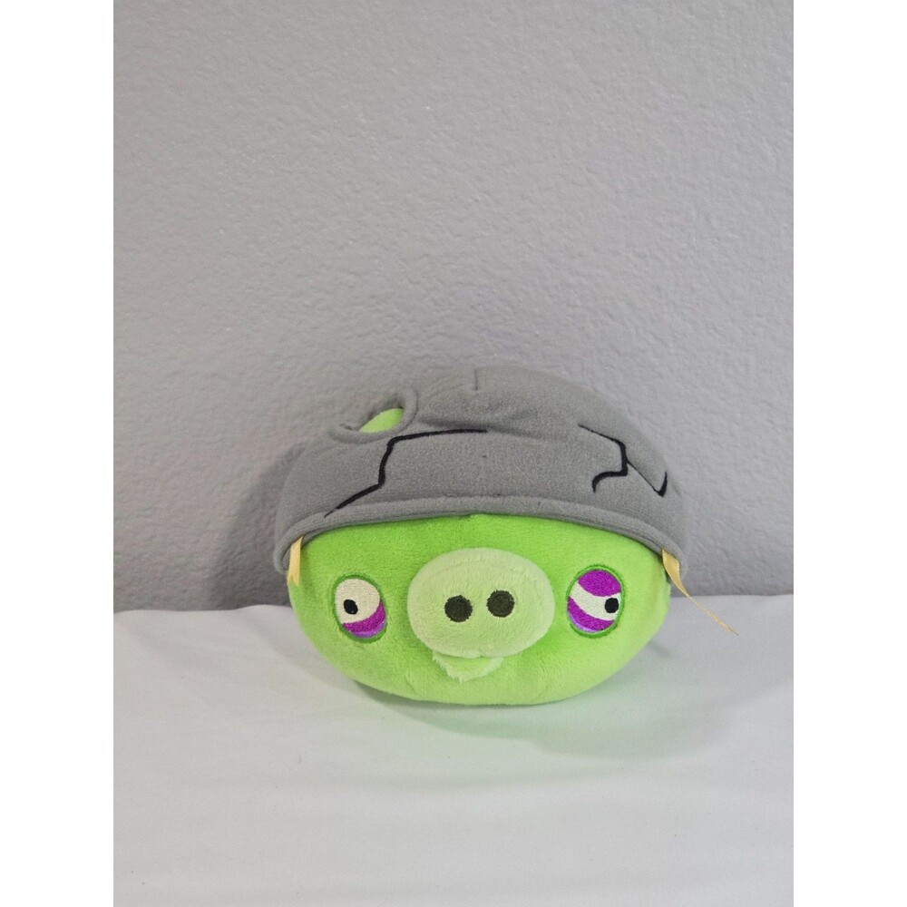 Angry Birds Corporal Pig Cracked Helmet Plush 5” By Commonwealth No Sound